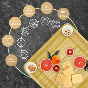 Bamboo Cheese Board With <b>Knife</b> Set 33x33 Cm Creative Cutting Board For Deli <b>Bread</b> And Cheese Serving - Product Image 3