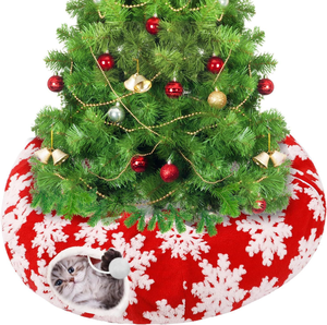 Kedi tüneli yatak, kedi tüneli noel ağacı etek, sevimli kedi geçirmez tünel yatak noel ağacı altında, Pet oyuncak hediyeler - Product Image 1