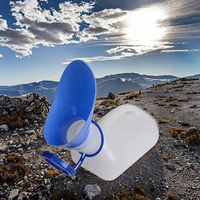 Urinoir portable de grande capacité 1000 ml, récipient à urine unisexe pour personnes âgées, enfants, voyages en voiture, camping, toilettes d'urgence