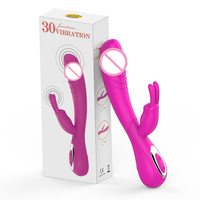 Vibrateur Lapin 30 Fréquences pour Femmes, Vibrateur Point G et Clitoris, Stimulateur Clitoridien, Jouet Sexuel Féminin pour Masturbation