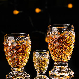 Verre à Cocktail Solide Vintage Européen Personnalisé Écaille <span class=keywords><strong>de</strong></span> Poisson Rétro Relief Diamant Décoration Unique Margarita Cristal Vin Accessoire - Product Image 4