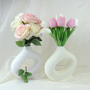Neuankömmling Große kreative unregelmäßige gedrehte Vase Form Gips Zement form Diy Blumentopf Ornamente Form Ins Stil - Product Image 6