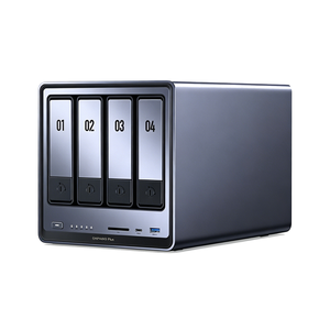 NASync DH2300 NAS de bureau 2 baies, capacité de <span class=keywords><strong>stockage</strong></span> 60 To, 8 Go de RAM LPDDR5, 1GbE, HDMI 4K, <span class=keywords><strong>stockage</strong></span> en réseau pour débutants - Product Image 4