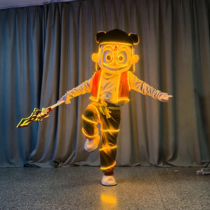 ชุดมาสคอตเนจ่า อาอบิง ชุดตัวการ์ตูนเรืองแสง ชุดแสดงบนถนน อุปกรณ์ประกอบฉากถ่ายภาพ สำหรับผู้ใหญ่ทุกเพศ - Product Image 2