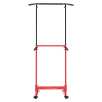 Équipement de gym portable, barre de traction autonome pour exercices de calisthénie, station de musculation rouge pour la maison
