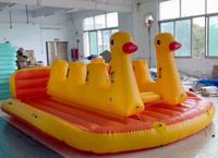 Nouveau design gonflable curseur d'eau remorquable tube remorquable bateau de canard d'eau remorquable à vendre