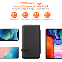 Nouveaux produits d'usine d'origine 2025 ODM 20000mAh Grande capacité 26800mAh Charge de panneau solaire portable USB C Banques solaires