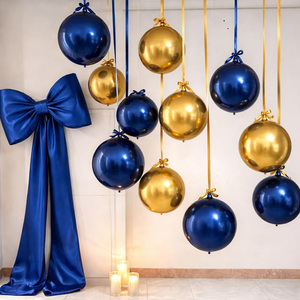 Globos Redondos de 22, 50 y 70 Pulgadas, Globos Esféricos Metálicos Plateados Grandes para Decoraciones de Graduación, Año Nuevo y Fiestas de Cumpleaños - Product Image 2