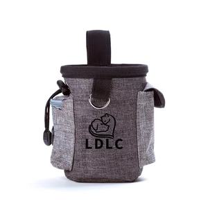 Luxus langlebige personal isierte wasserdichte gewachste Leinwand <span class=keywords><strong>Pet</strong></span> Walking Snack Dog Treat Bag Trainings tasche mit Taillen gürtel - Product Image 4