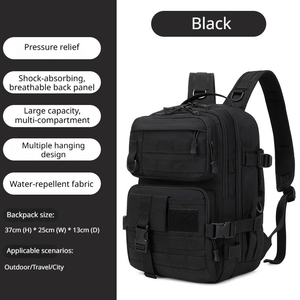 Mochila para senderismo y montañismo al aire libre, mochila ligera de tela Oxford, mochila táctica, una bolsa multiusos para señuelos de pesca - Product Image 3