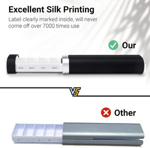 BPA gratis 7 giorni PP pillola Dispenser A-172 viaggio settimanale porta-pillole ABS integratori di plastica Organizer farmaco pillola <span class=keywords><strong>Box</strong></span> - Product Image 5