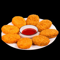 Croquettes à la mozzarella surgelées de style japonais, enrobées de panko, 60g, durée de conservation de 365 jours, semi-finies, Korokke, restauration, restaurant