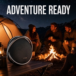 Enceinte portable rotative 100W avec poignée métallique, basses profondes, batterie grande capacité 12000mAh, entrée AUX, pour extérieur - Product Image 5