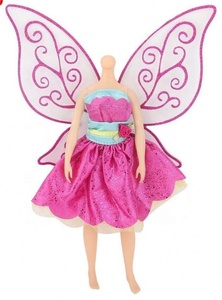 Nouveaux <span class=keywords><strong>accessoires</strong></span> pour vêtements de poupée, robe de fée avec ailes de papillon - Product Image 4