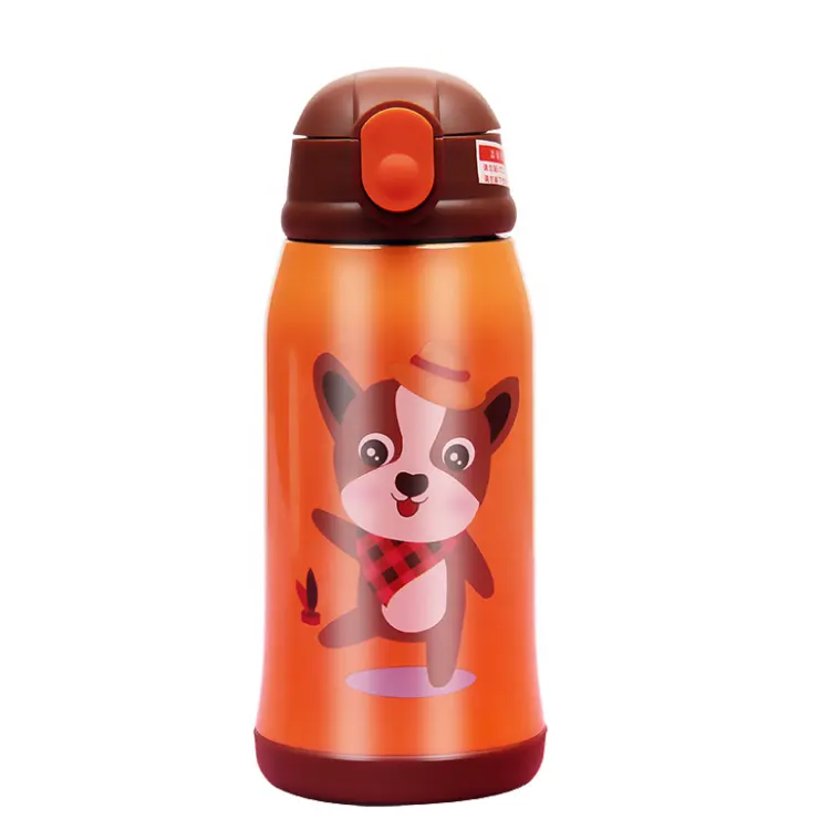 New design Vacuum Flask Thermos For Kids Stainless Steel Water Bottle For Kids With Straw Sipping Spout Lid baby water bottle