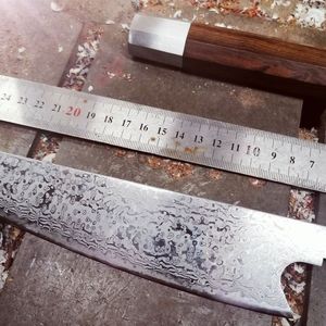 Dao Nhà Bếp Lưỡi Dao Cắt Trái Cây Đầu Bếp Kiểu Tang Tự Làm 5Inch Không Có Tay Cầm Vg10 Damascus Lưỡi Trống - Product Image 5