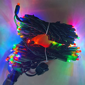 70 <strong>Lights</strong> Turquoise 5mm Wide Angle Conical LED Christmas <strong>Lights</strong> <strong>String</strong> 4'' for <strong>Outdoor</strong> Trees Holiday Decor - Product Image 6