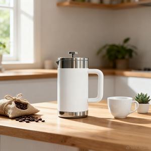 Presse à café française isolée sous vide à double paroi de haute qualité avec poignée en plastique cafetière à thé en <span class=keywords><strong>acier</strong></span> inoxydable écologique - Product Image 4