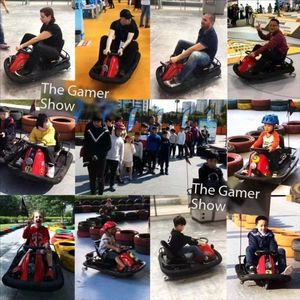 Phong cách mới karting loạt Hướng dẫn sử dụng bắt đầu đi-kart 2WD điều khiển từ xa hẹn giờ xe cho trẻ em Kiddie đi xe trò chơi Arcade máy - Product Image 5