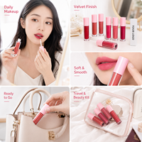 Baume à lèvres mat velours 18 teintes, waterproof, teinte pour lèvres et joues longue tenue 6ml, logo personnalisé OEM