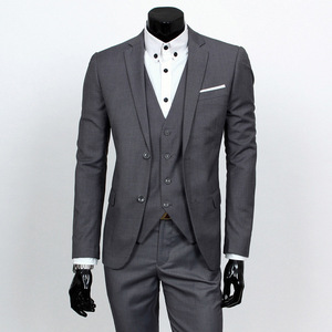 Completo Tre Pezzi da Uomo: Blazer, <span class=keywords><strong>Pantaloni</strong></span> e Gilet / Set Elegante per Affari e Casual con Giacca, Gilet e <span class=keywords><strong>Pantaloni</strong></span> - Product Image 3