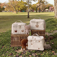 Sac isotherme portable tendance 2025 pour maman, en toile, avec isolation thermique, imperméable, pour les voyages en plein air, les pique-niques, les poussettes de bébé, etc.