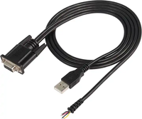 Cable Adaptador Serial USB AM a DB9 Hembra y Cable Desnudo FTDI OEM de Fábrica, PVC+Cobre Puro+ABS, Certificado CE ROHS FCC