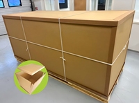 Vente en gros d'usine, faible MOQ, boîte en carton alvéolé personnalisée conforme à la norme PPWR, boîte à haute capacité de charge