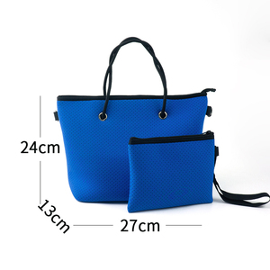 กระเป๋าคลัทช์นีโอพรีนสำหรับทุกเพศกระเป๋าโท้ทขนาดกลางกระเป๋าโท้ทกระเป๋าถือสำหรับเดินทางคาดลำตัวพร้อม3L ปิดแบบห่วง + ความจุ - Product Image 4