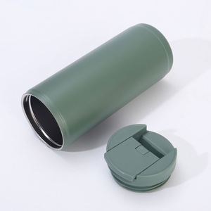 Vente en gros de tasses à café isothermes en acier inoxydable 304, anti-fuite, avec couvercle rabattable, gobelet de voyage, logo personnalisé, articles promotionnels - Product Image 2