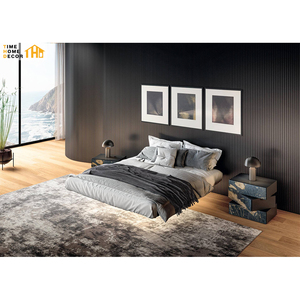 <span class=keywords><strong>Letto</strong></span> Sospeso Queen Frame con Luci LED e Testiera a <span class=keywords><strong>Parete</strong></span>, Ultimo Stile - Product Image 3