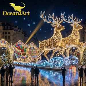 Lanterne de festival Diwali et Thanksgiving City Shining, lumières LED colorées, thème animal personnalisé, étanche, à piles, en acier, best-seller - Product Image 3