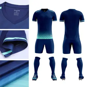 Conjunto de roupas de futebol personalizado, conjunto original em atacado, uniforme de futebol, kit de futebol personalizado