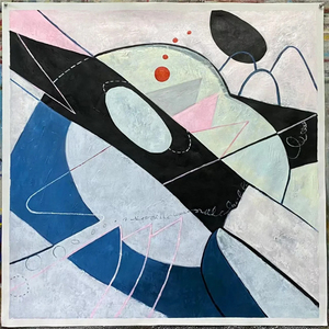 Großhandel Maßgefertigte Handgemachte Große Kunstwerke Moderne Wohnraumdekoration Abstrakte <span class=keywords><strong>Cartoon</strong></span>-Ölgemälde auf Leinwand Wandkunst Bild - Product Image 2