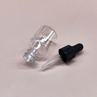 Flacons compte-gouttes vides en plastique transparent PET 20 ml avec étiquette personnalisée