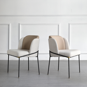 <span class=keywords><strong>Mejor</strong></span> venta italiano minimalista <span class=keywords><strong>tela</strong></span> Silla de comedor de hotel de estilo moderno comedor hardware pie sillón - Product Image 2