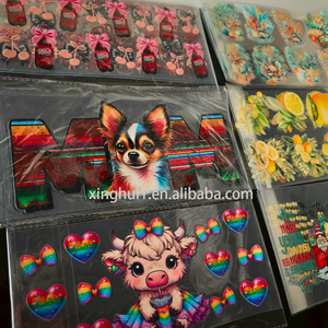 Custom Christmas Uv Dtf Cup Wraps Transfer Uv Dtf Prints para 16oz Cup Transfer Printing Uv Dtf Transfers Calcomanías para tazas - Product Image 2