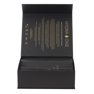 Grande boîte de papier en forme de livre de luxe en vogue emballage en carton rigide à fermeture magnétique noire avec logo personnalisé et impression de gaufrage - Product Image 2