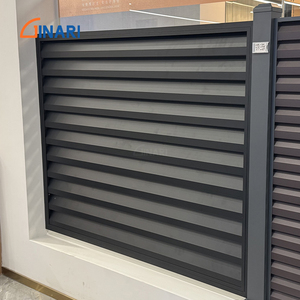 Hiện Đại Sang Trọng Sắt Nhôm Lưỡi Dọc Kim Loại Hợp Kim Sân Vườn Thiết Kế Riêng Tư Slat Nhôm Hàng Rào Tấm Cho Nhà Biệt Thự <span class=keywords><strong>Trellis</strong></span> - Product Image 3