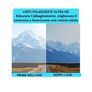 Gafas de Sol Polarizadas Rectangulares con Montura Completa de Aluminio y Magnesio, Lentes TAC con Protección UV400, Estilo Premium Italiano para Hombre - Product Image 4