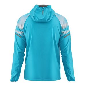 แจ็คเก็ตกันลมกันน้ำมีฮู้ดสำหรับผู้ชายแจ็คเก็ตวิ่งปีนเขากลางแจ้งกลางแจ้งมีซิปแบบเรียบกำหนดเอง - Product Image 2