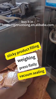 Automatische VFFS dubbele auger vacuümverpakkingsmachine voor kleverige voedingsmiddelen, fruit, rauw vlees, groentepellets, gehakt, dierenvoer