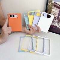 Coque de téléphone portable ultra-fine en plastique coloré, anti-chute, pare-chocs PC, protection durable pour iPhone 18 Duo