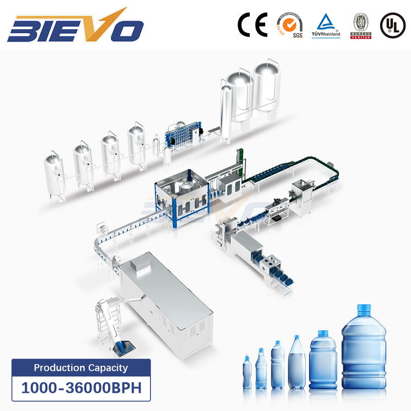 Fully Automatic 2000 12000BPH Mineral Water