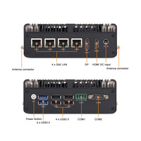 Mini PC Industrial Integrado Linkleaps N100 J6426 J4125 RS485 6 USB Router Firewall Pfsense con 4x2.5GbE LAN de Gran Venta