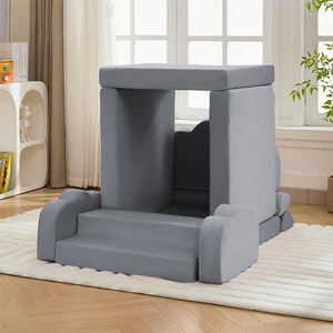 Giving Tree <b>Kids</b> Modular <b>Sofa</b> Castle Play Stool High Resilience Foam 3 Years And Above - Product Image 2