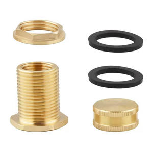 Conector de montaje de manguera de jardín, conector de tanque de agua de latón, 1/2 ", hembra NPT, 3/4" - Product Image 4