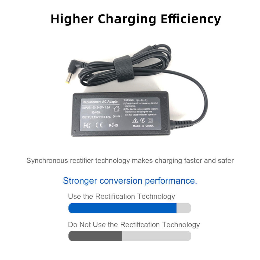 De Andre Alimentatore AC 19V 65W Per Acer Aspire One D270 Adattatore Caricabatterie Laptop E 562769