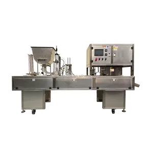 Fast food fish meat high efficiency tofu box packing machine and sauces filling machine