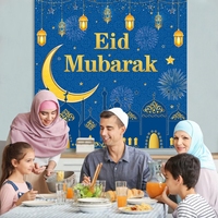 Ensemble de ballons Eid Mubarak décoration de fond Ramadan Kareem Kit de ballons arche fête Eid Mubarak décor islamique musulman